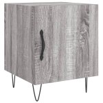 Vidaxl table de chevet sonoma gris 40x40x50 cm bois d'ing�nierie
