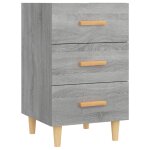 Vidaxl table de chevet sonoma gris 40x40x66 cm bois d'ing�nierie