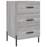 Vidaxl table de chevet sonoma gris 40x40x66 cm bois d'ing�nierie
