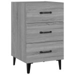 Vidaxl table de chevet sonoma gris 40x40x66 cm bois d'ing�nierie