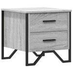 Vidaxl table de chevet sonoma gris 40x41x40 cm bois d'ing�nierie