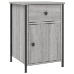 Vidaxl table de chevet sonoma gris 40x42x60 cm bois d'ing�nierie