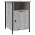 Vidaxl table de chevet sonoma gris 40x42x60 cm bois d'ing�nierie