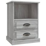 Vidaxl table de chevet sonoma gris 43x36x60 cm
