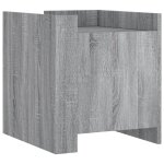 Vidaxl table de chevet sonoma gris 45x50x50 cm bois d'ing�nierie