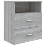 Vidaxl table de chevet sonoma gris 50x32x60 cm