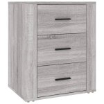 Vidaxl table de chevet sonoma gris 50x36x60 cm bois d'ing�nierie