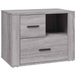 Vidaxl table de chevet sonoma gris 60x36x45 cm bois d'ing�nierie