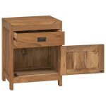 Vidaxl table de chevet teck massif 40x30x50 cm