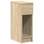 Vidaxl table de chevet avec tiroir ch�ne sonoma 20x36x60 cm
