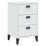 Vidaxl table de chevet viken blanc bois d'ingénierie Vidaxl table de chevet viken blanc bois d'ingénierie