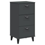 Vidaxl table de chevet viken gris anthracite bois d'ingnierie