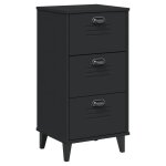 Vidaxl table de chevet viken noir bois d'ingénierie Vidaxl table de chevet viken noir bois d'ingénierie