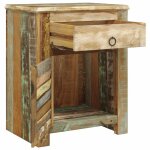 Vidaxl table de coin avec 1 tiroir et 1 porte bois de récupération Vidaxl table de coin avec 1 tiroir et 1 porte bois de récupération