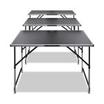 Vidaxl table à coller 3 pcs pliable hauteur réglable Vidaxl table à coller 3 pcs pliable hauteur réglable