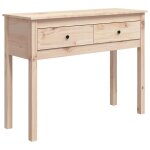 Vidaxl table console 100x35x75 cm bois massif de pin