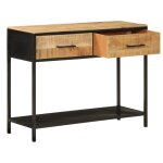 Vidaxl table console 100x35x76 cm bois massif de manguier et fer Vidaxl table console 100x35x76 cm bois massif de manguier et fer