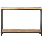 Vidaxl table console 110x30x75 cm bois de manguier massif