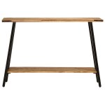 Vidaxl table console 110x30x75 cm bois de manguier massif