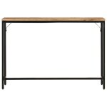 Vidaxl table console 110x30x75 cm bois de manguier massif brut et fer Vidaxl table console 110x30x75 cm bois de manguier massif brut et fer