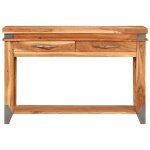 Vidaxl table console 110x34x74 cm bois d'acacia massif