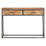 Vidaxl table console 110x35x75 cm bois d'acacia massif