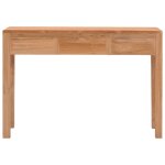 Vidaxl table console 110x35x75 cm bois de teck solide