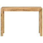 Vidaxl table console 110x35x76 cm bois de manguier brut