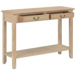 Vidaxl table console 110x35x80 cm bois