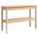 Vidaxl table console 110x40x75 cm bois massif de pin