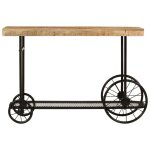 Vidaxl table console 112x36x76 cm bois massif de manguier et fer Vidaxl table console 112x36x76 cm bois massif de manguier et fer