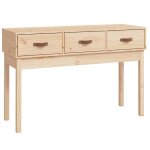Vidaxl table console 114x40x75 cm bois massif de pin
