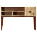 Vidaxl table console 115x30x76 cm bois de manguier massif brut
