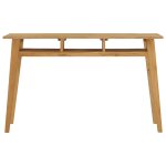 Vidaxl table console 120x35x75 cm bois de teck massif
