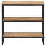 Vidaxl table console 70x35x70 cm bois de manguier massif brut Vidaxl table console 70x35x70 cm bois de manguier massif brut
