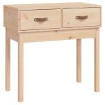 Vidaxl table console 76, 5x40x75 cm bois massif de pin