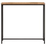 Vidaxl table console 80x30x74 cm bois massif de manguier et fer