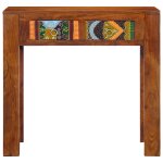 Vidaxl table console 80x35x75 cm bois massif d'acacia