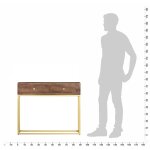 Vidaxl table console 90 x 30 x 75 cm bois de manguier massif