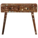 Vidaxl table console 90x32x75 cm bois massif de rcupration