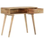 Vidaxl table console 90x45x75 cm bois de manguier massif