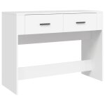 Vidaxl table console blanc 100x39x75 cm bois d'ingnierie
