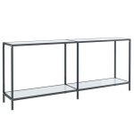 Vidaxl table console blanc 180x35x75, 5 cm verre trempé Vidaxl table console blanc 180x35x75, 5 cm verre trempé