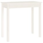 Vidaxl table console blanc 80x40x75 cm bois massif de pin