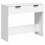 Vidaxl table console blanc 90x36x75 cm bois d'ingnierie