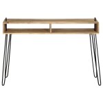 Vidaxl table console bois de manguier massif 115 x 35 x 76 cm