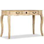 Vidaxl table console bois de manguier massif 120 x 50 x 80 cm