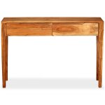 Vidaxl table console bois massif 118 x 30 x 80 cm