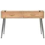 Vidaxl table console bois massif de sapin 115x40, 5x76 cm