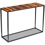 Vidaxl table console bois de récupération massif 110x35x76 cm Vidaxl table console bois de récupération massif 110x35x76 cm